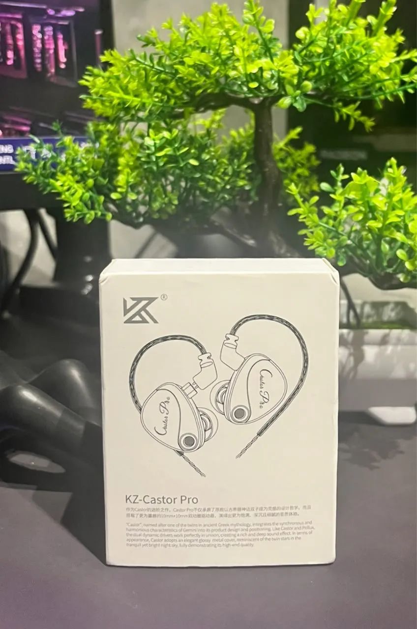 FONE KZ CASTOR PRO PRETO COM MIC - Foto 4