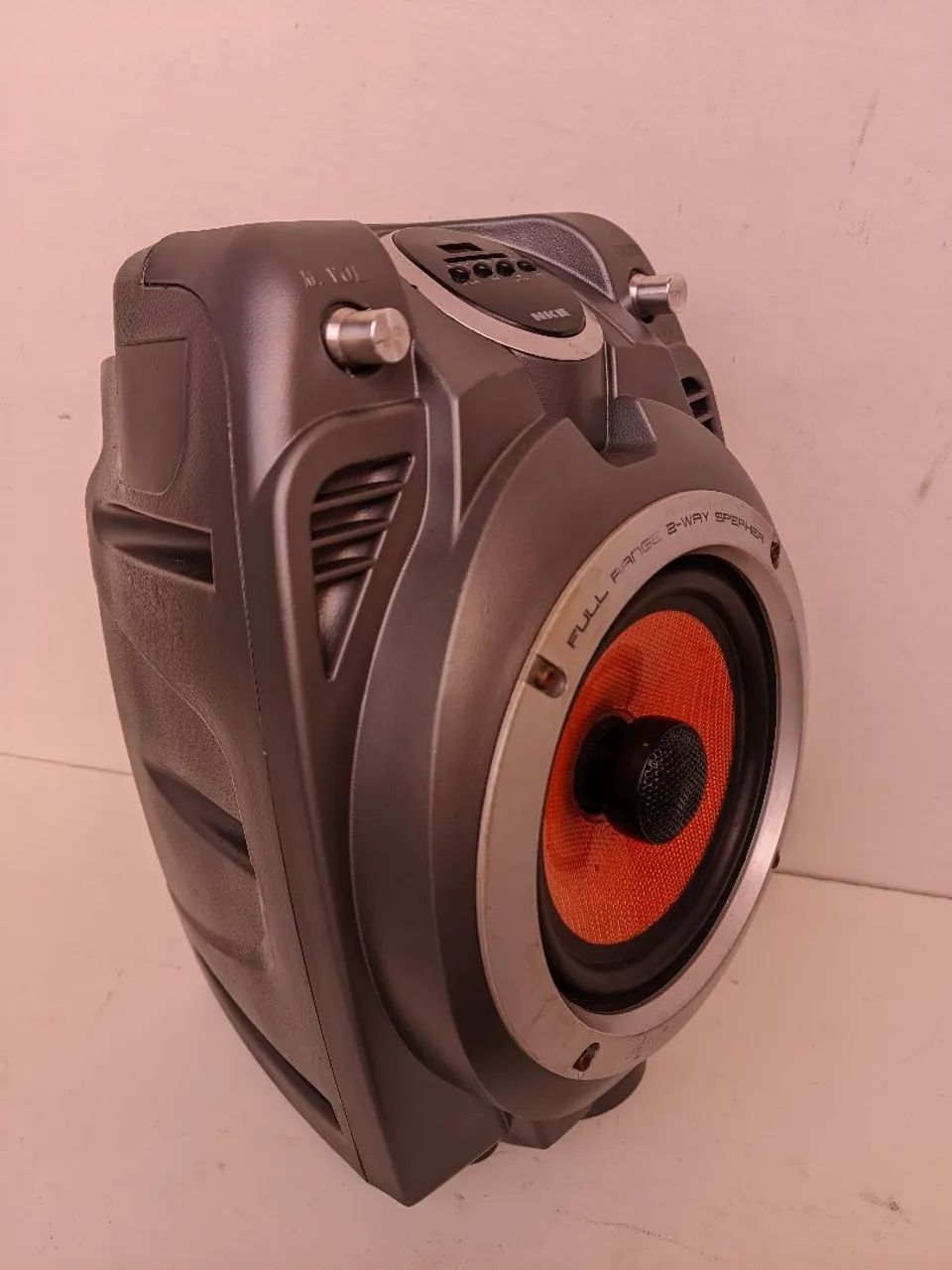 Caixa de som amplificada com Bluetooth USB Rádio e Karaokê  - Foto 2