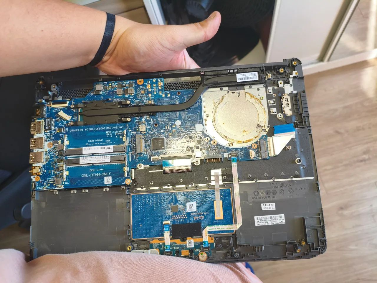 Placa mãe com Palm rest HP 240 G7 funcionando testado. - Foto 3