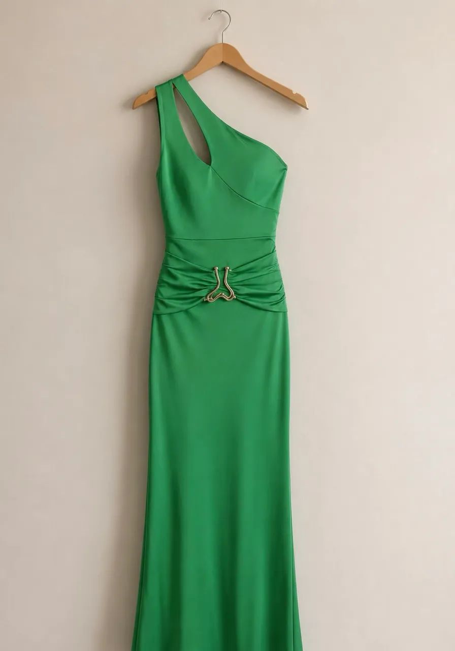 Vestido Longo Verde Elegante - Foto 2