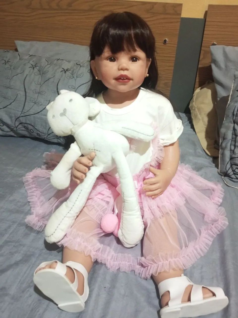 Boneca reborn Sofia articulada 70 cm  - Foto 3