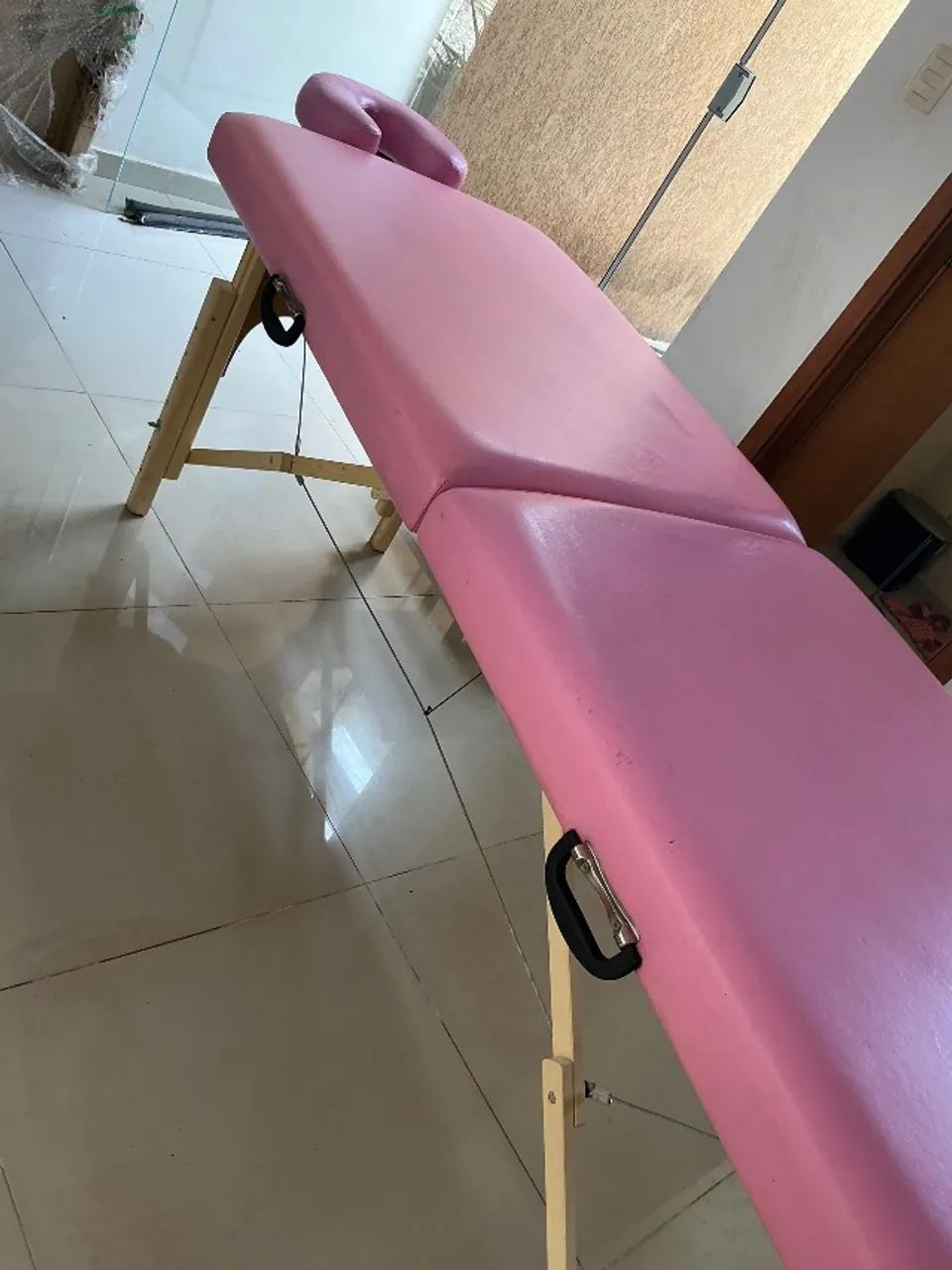 Maca Portátil  - Regulável - Rosa - Foto 2