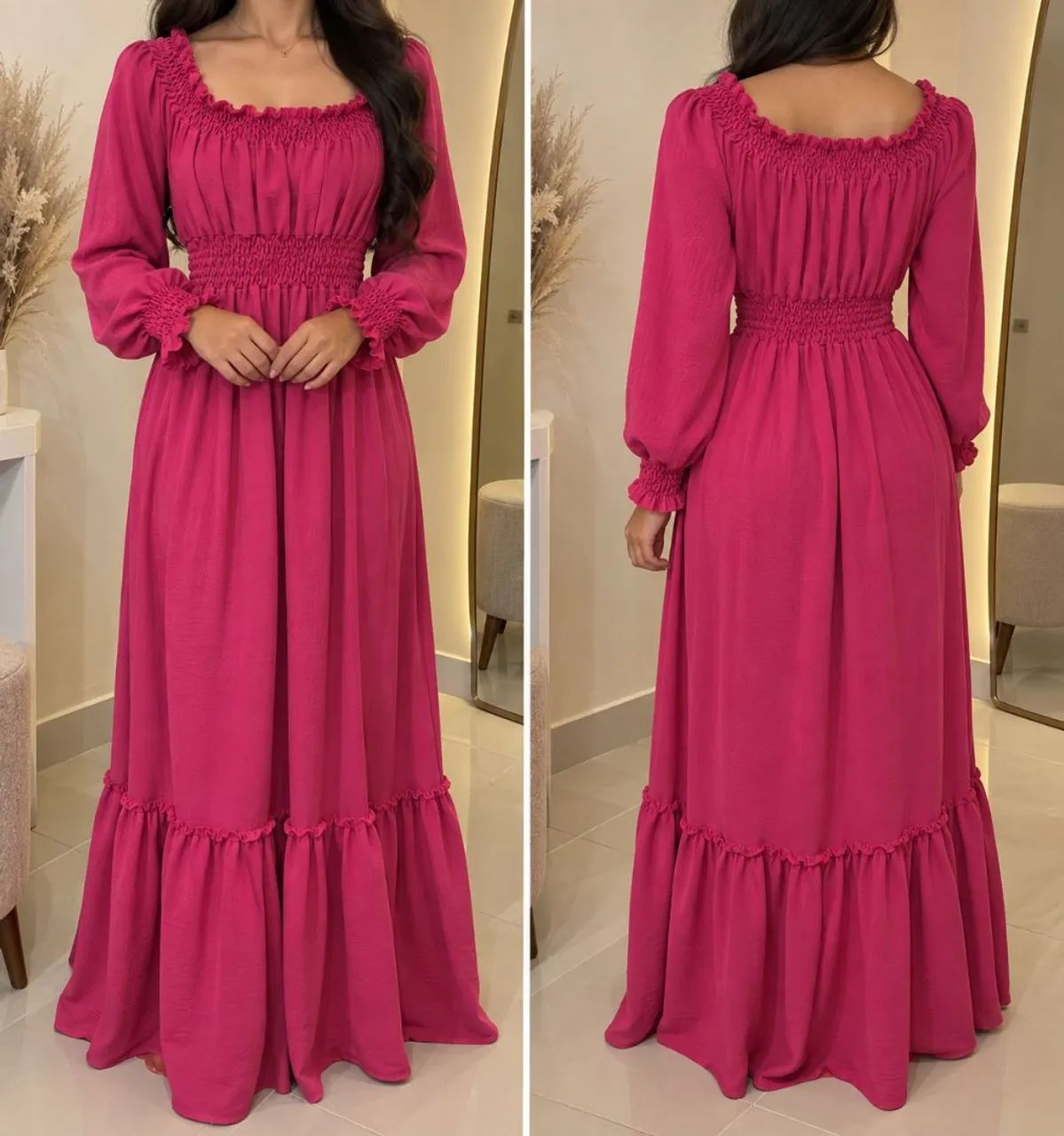 Vestido longo fúcsia - Foto 2