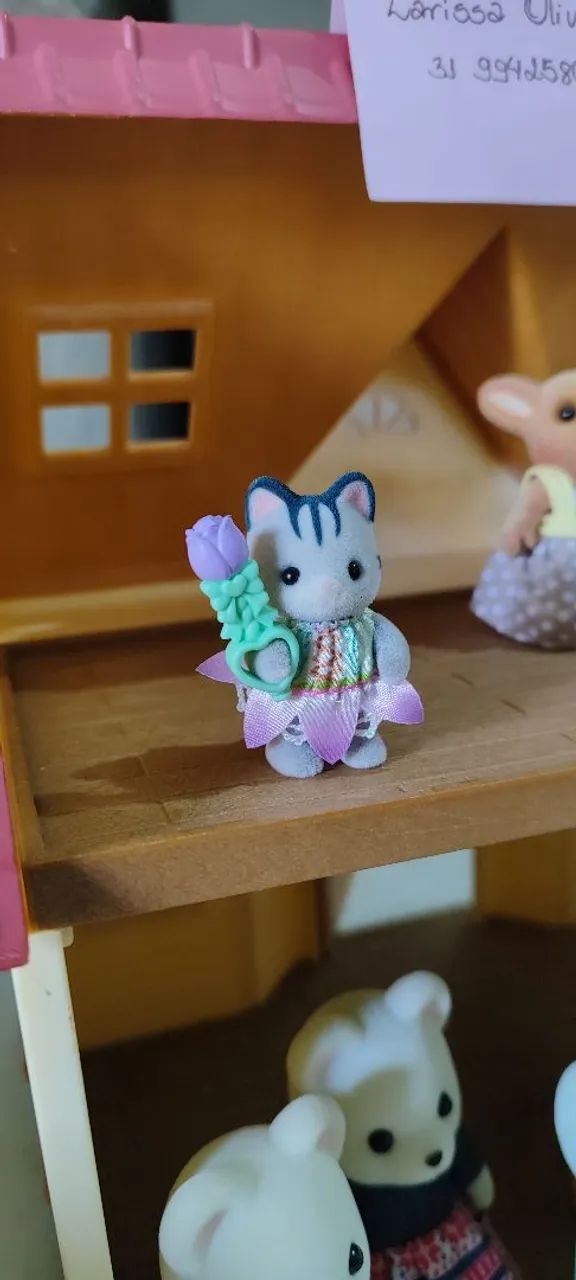Bebê gato sylvanian families 
