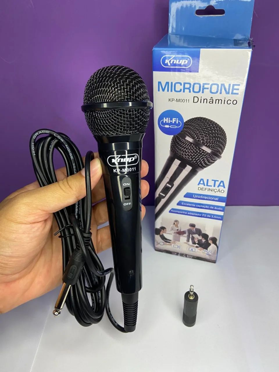 Microfone Dinâmico Unidirecional - Knup KP-M0011 an2
