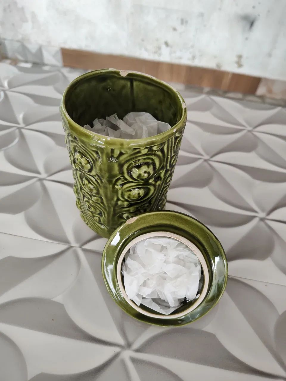 Baleiro em louça antiga  - Foto 2