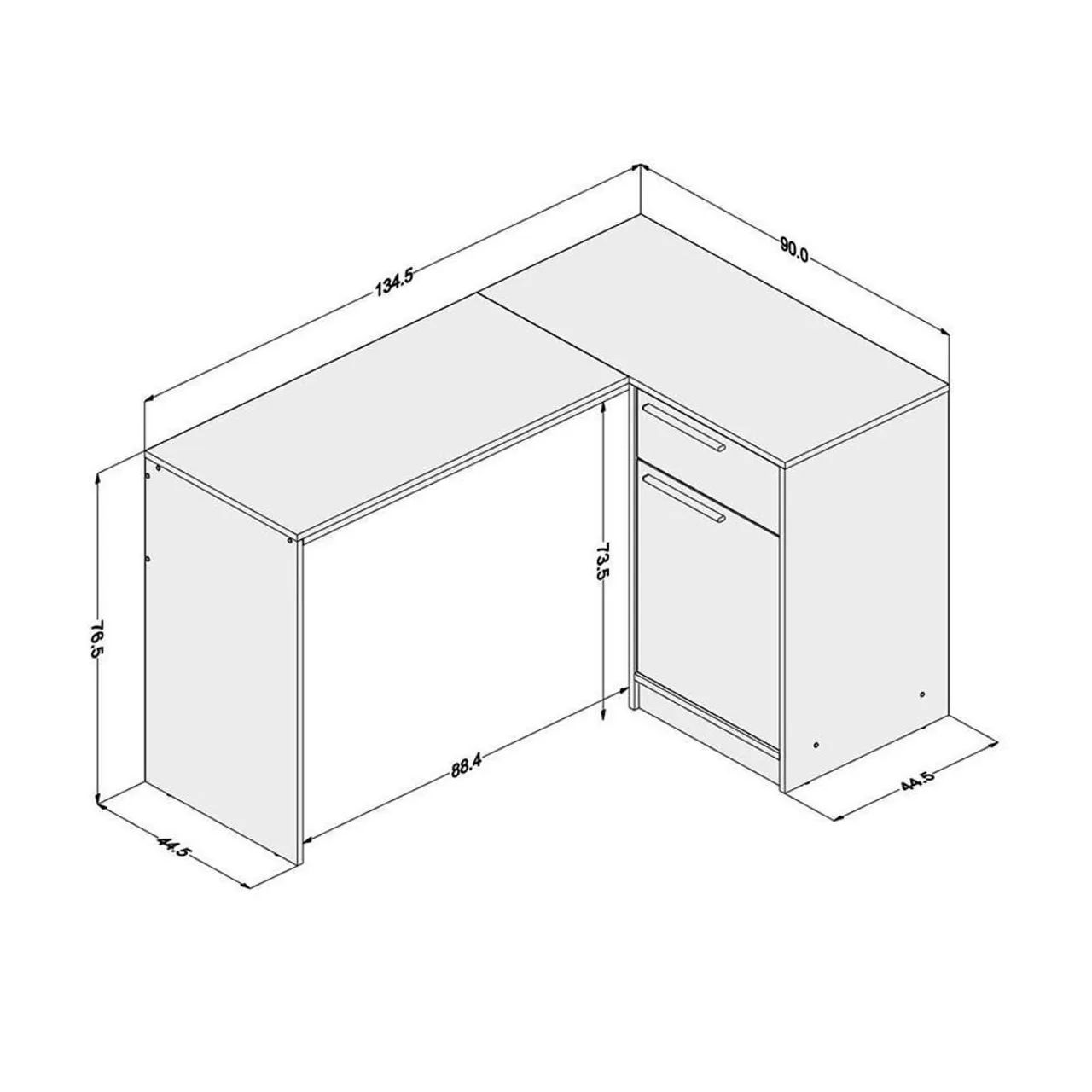 Mesa para escritório branca  - Foto 2