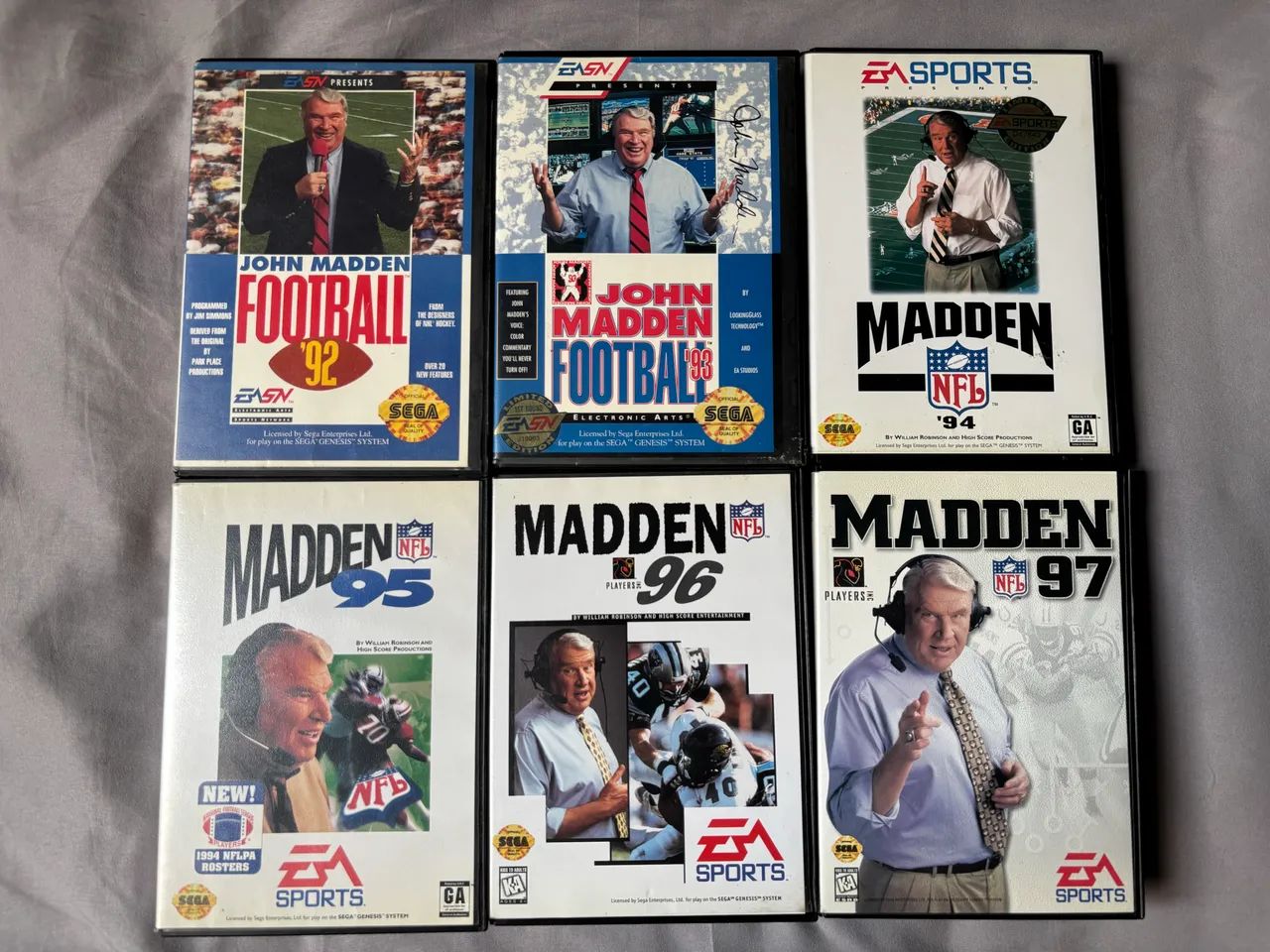 Coleção Madden NFL - Mega Drive