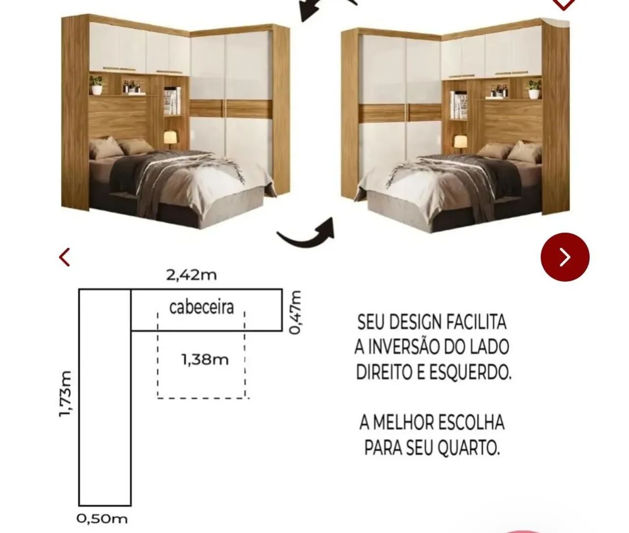 Guarda roupas Casal Modulado Flex - Foto 5