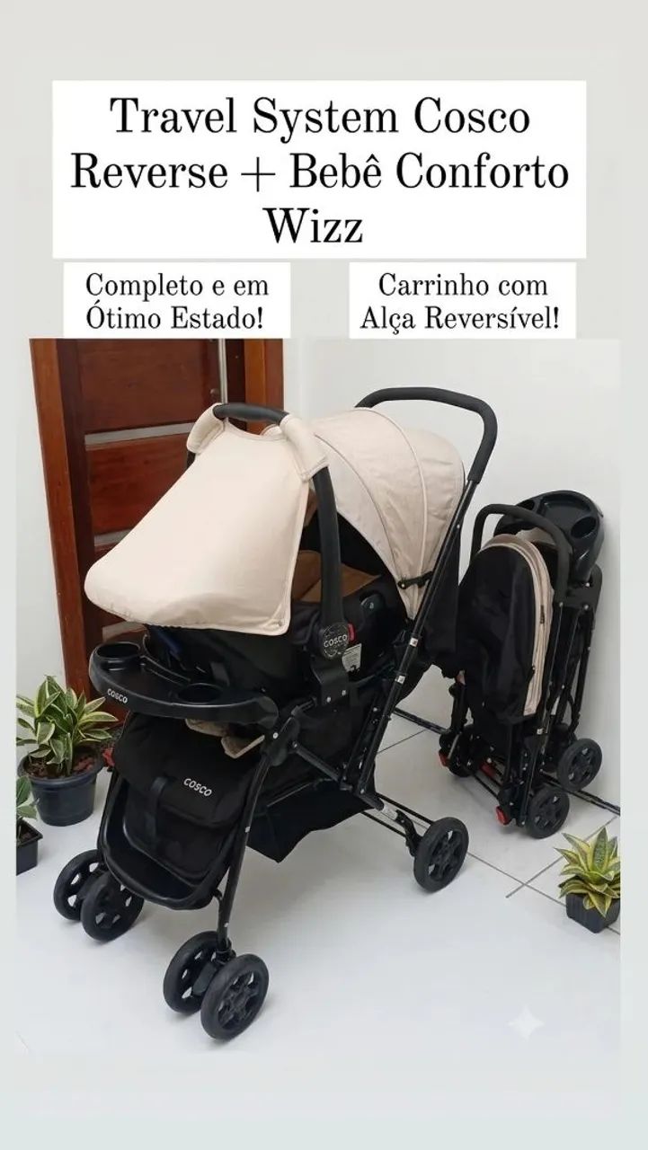 Carrinho + Bebê Conforto
