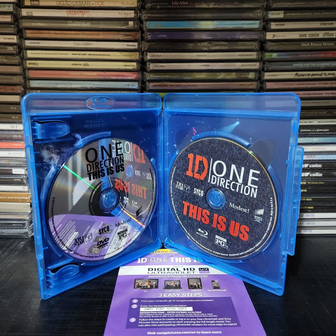 Blu-ray + dvd One direction cds ed sheeran e 5sos - Foto 3