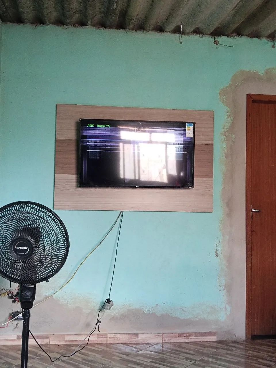 AOC tv tela 43 polegadas tela queimada 