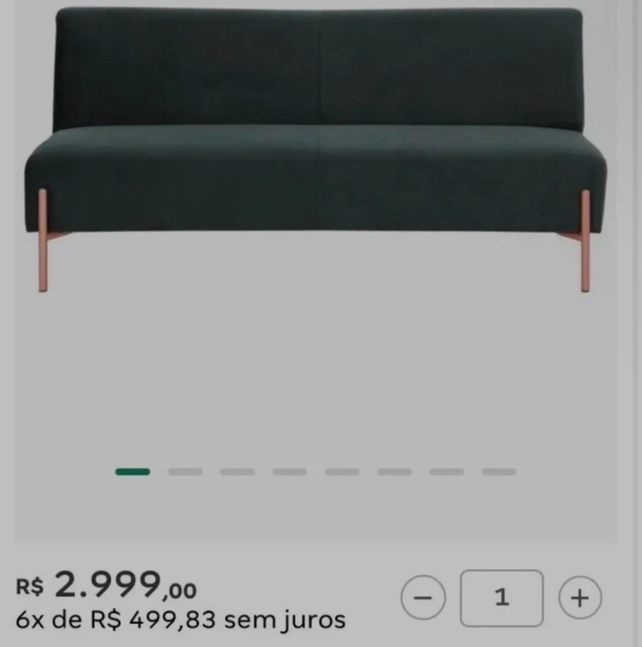 Dois sofás Tok stok  1,80x0,95 - Foto 4