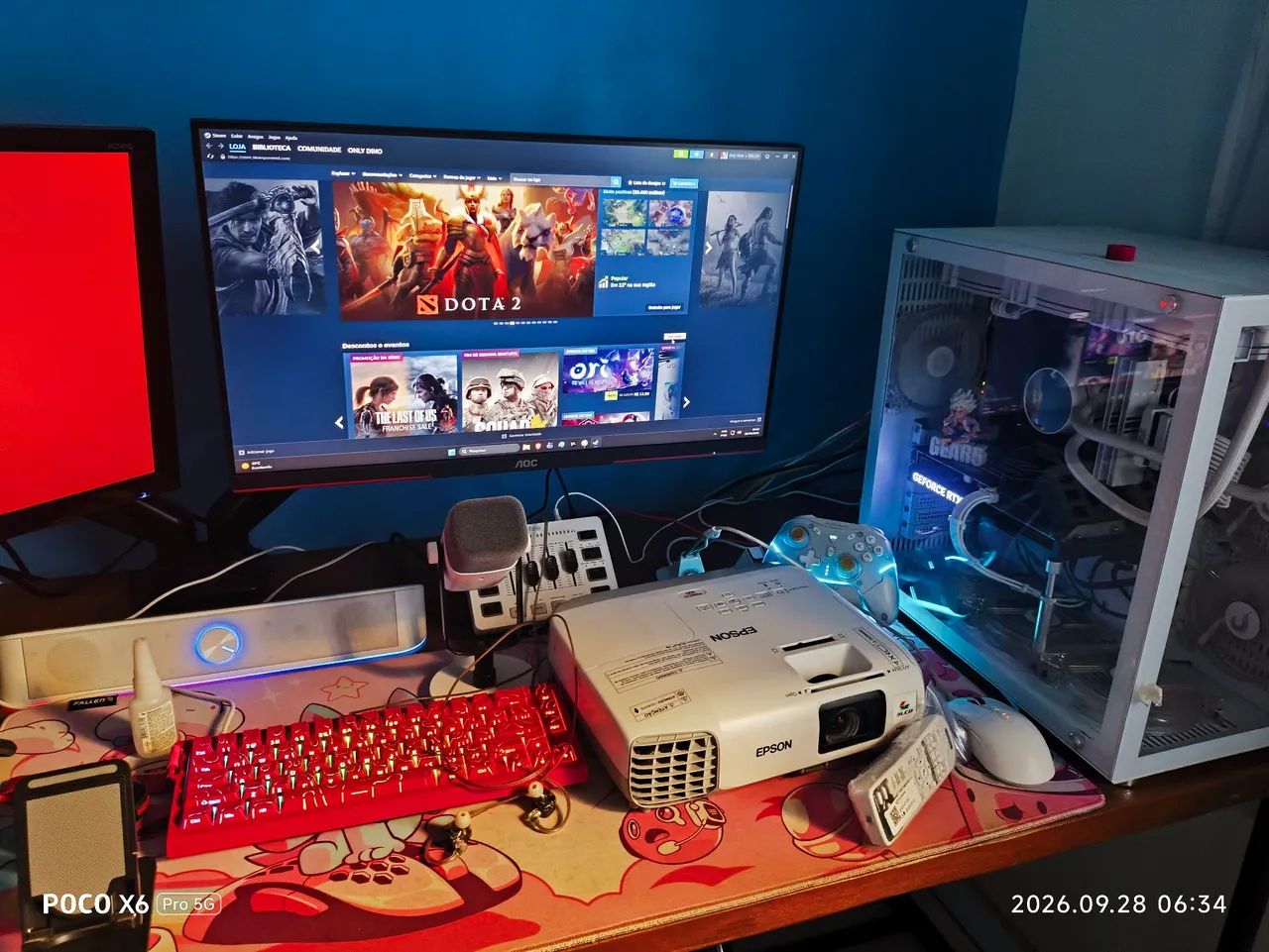 Pc Gamer completo + acessórios + projetor - Foto 4