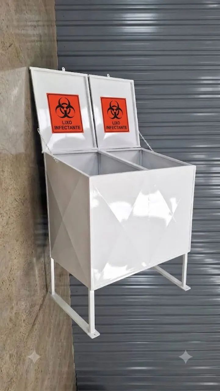 Lixeira para lixo infectantes e resíduos Químicos 