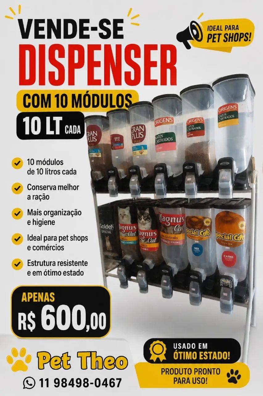 expositor para ração 