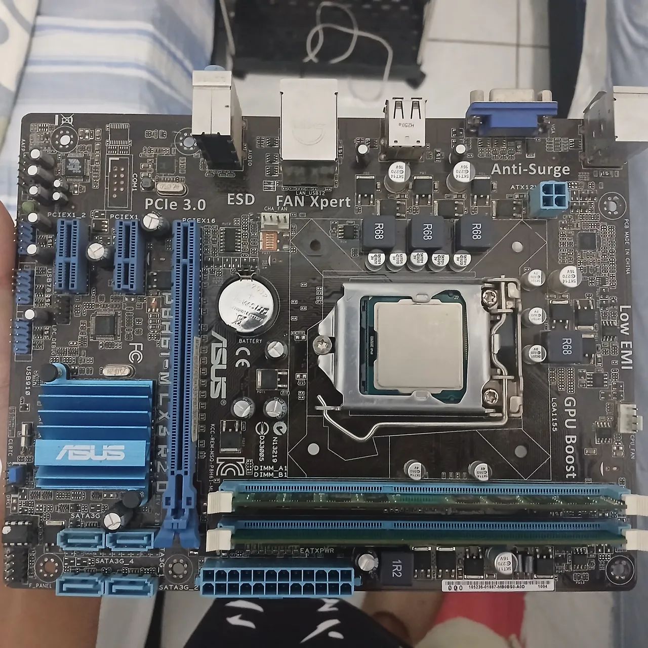 Kit Placa-mãe ASUS H61 + Intel Core i3-3240 + 8GB DDR3 - Foto 4