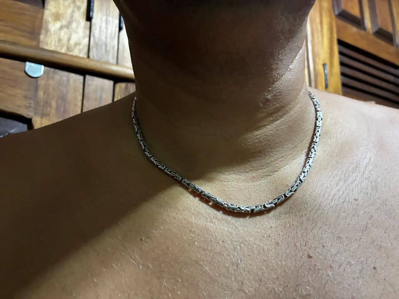 Cordão de prata indiano - Foto 3