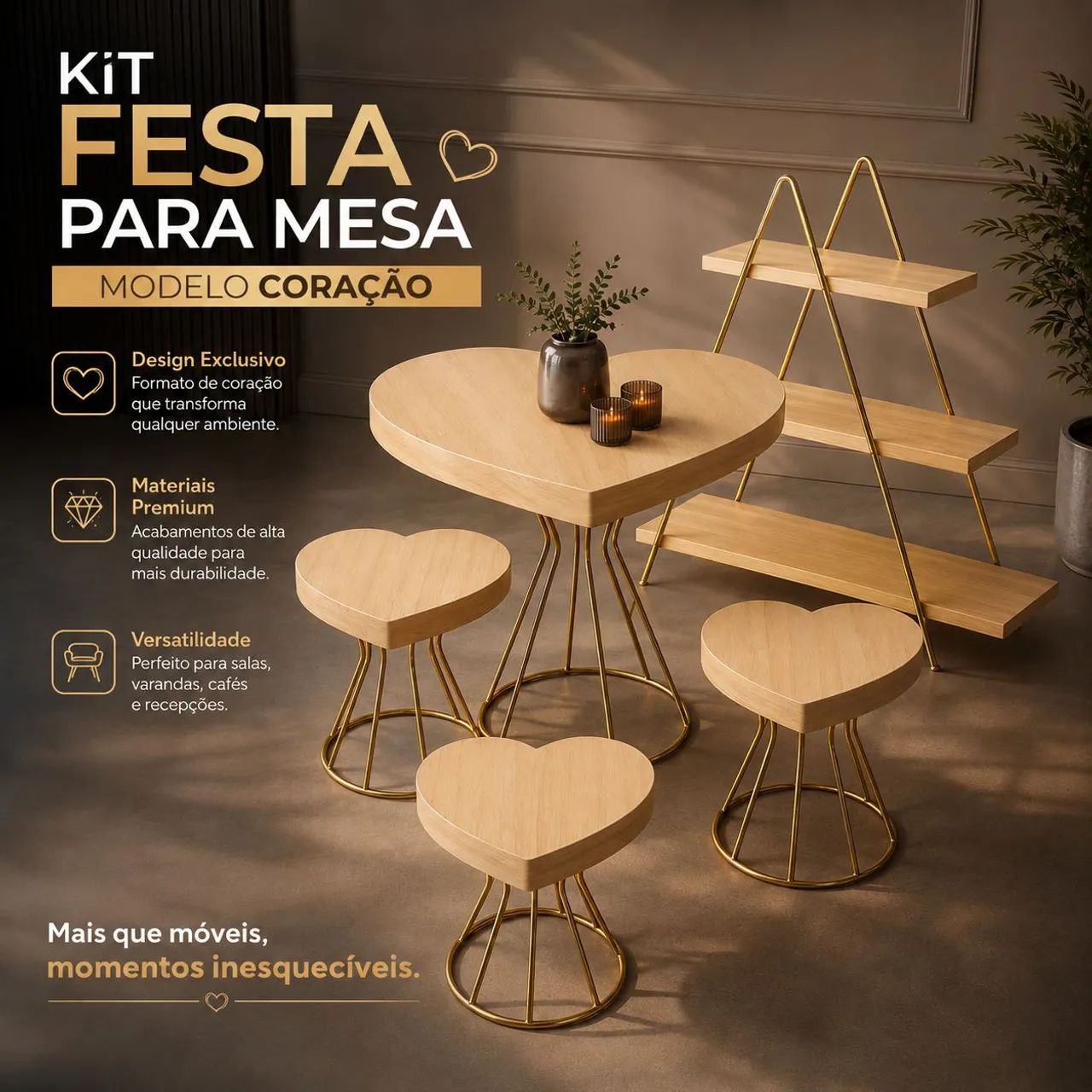 Kit Festas para mesa.