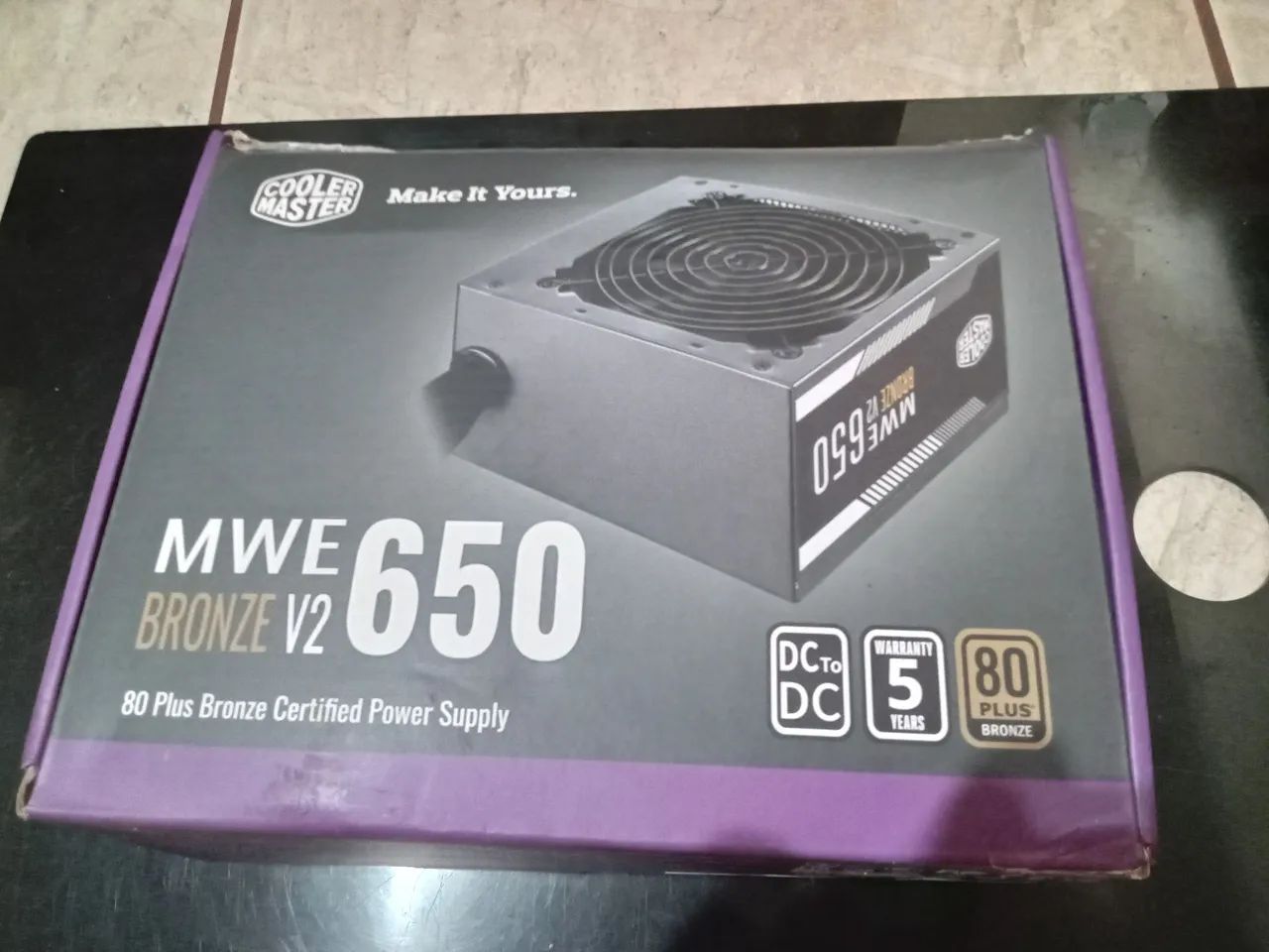 Fonte Cooler Master 650W 80 Plus Bronze V2 Usada