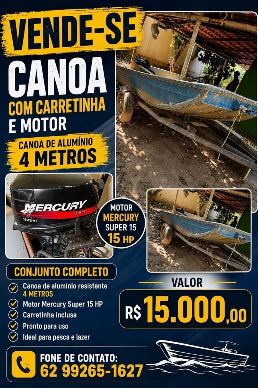 CANOA USADA À VENDA