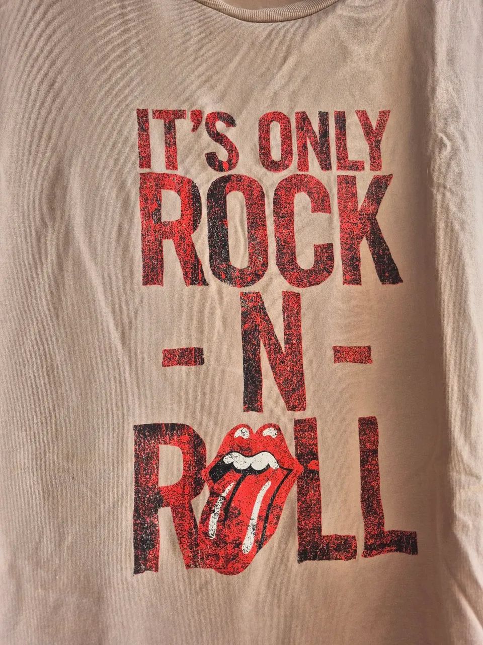 Camisa bege Rolling stones G - Foto 3