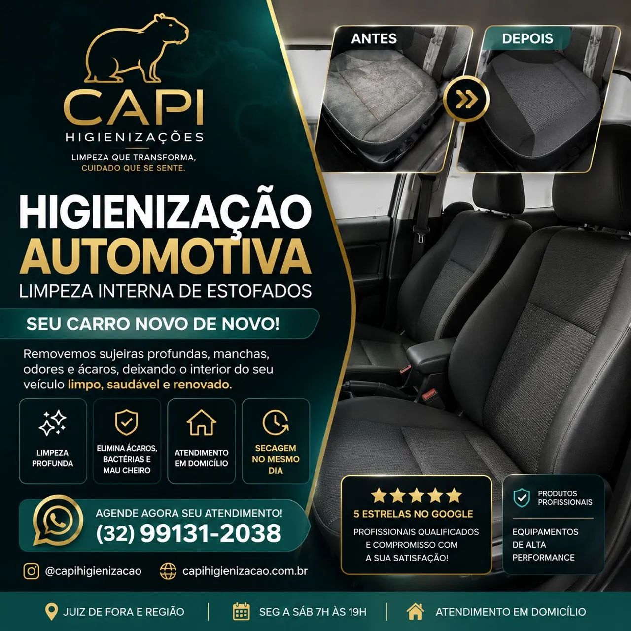 Sofá renovado com a CAPI Higienização  - Foto 4