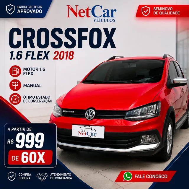 Volkswagen Crossfox CROSSFOX 1.6 T. Flex 16V 5p 2018