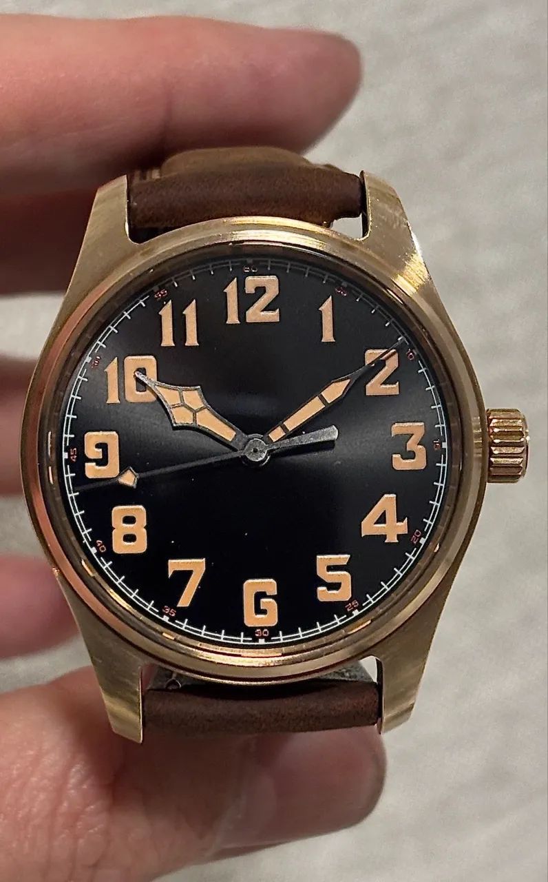 Tandorio Pilot Retrô Bronze NH35  - Foto 5