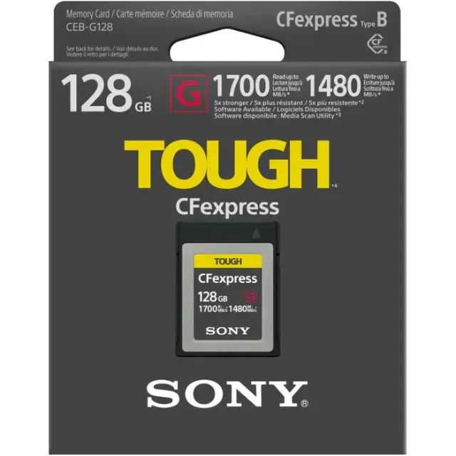 Cartão de Memória CFexpress Sony 128GB Type B TOUGH 1700MB/s (Produto Novo) - Foto 2