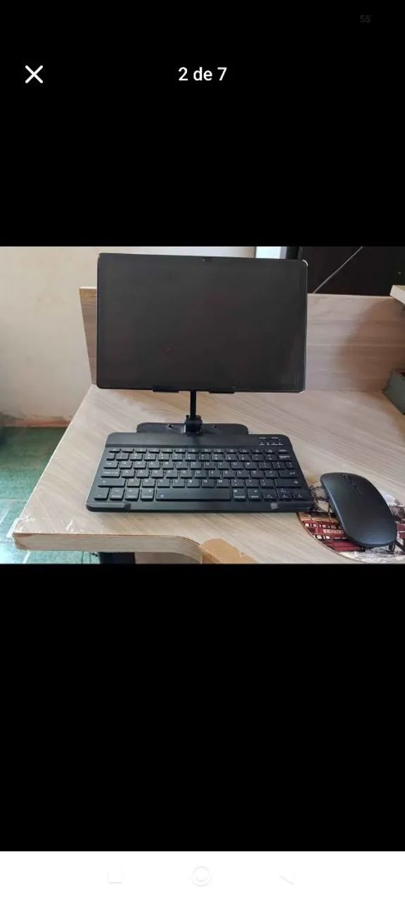 Kit tablet+mouse+teclado+suporte - Foto 2
