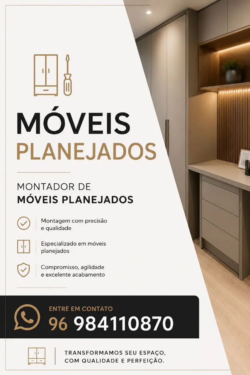 Montador de móveis planejados 