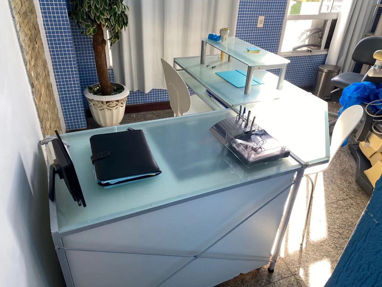 Mesa de Vidro em L  - Foto 2