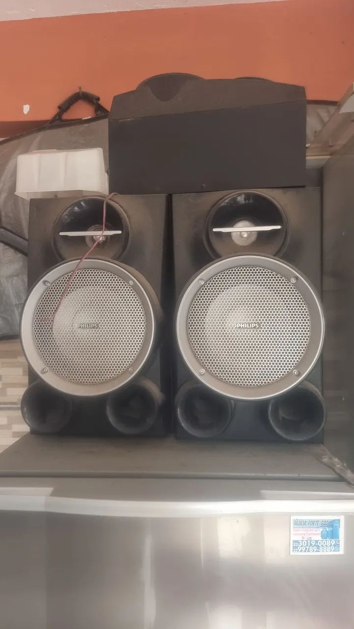 5 CAIXAS DE SOM PHILIPS 