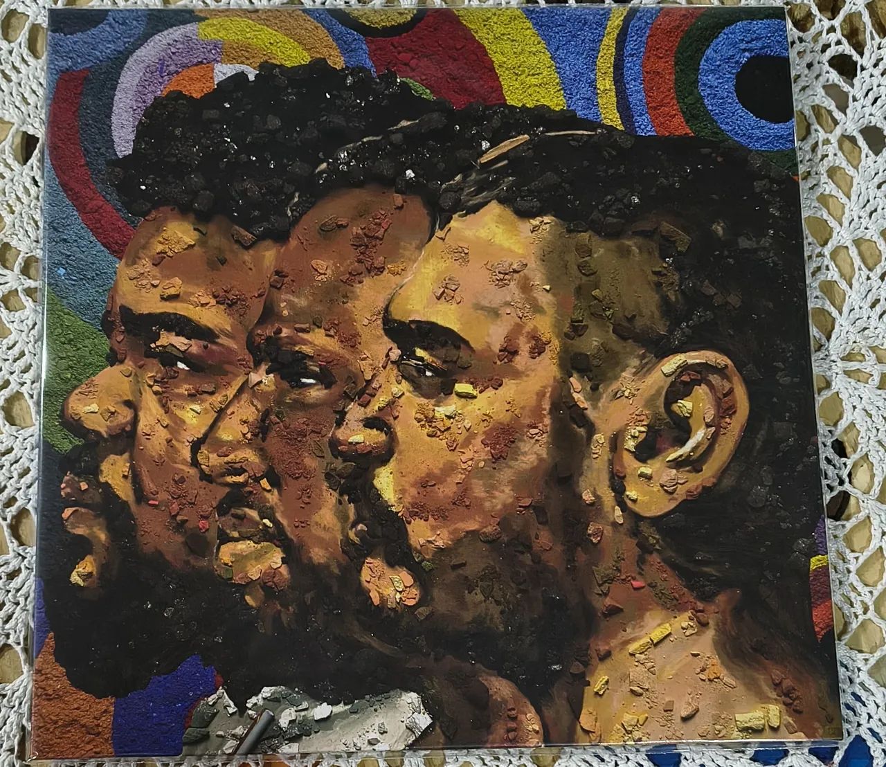 Criolo, Amaro e Dino disco de vinil lp  - Foto 3