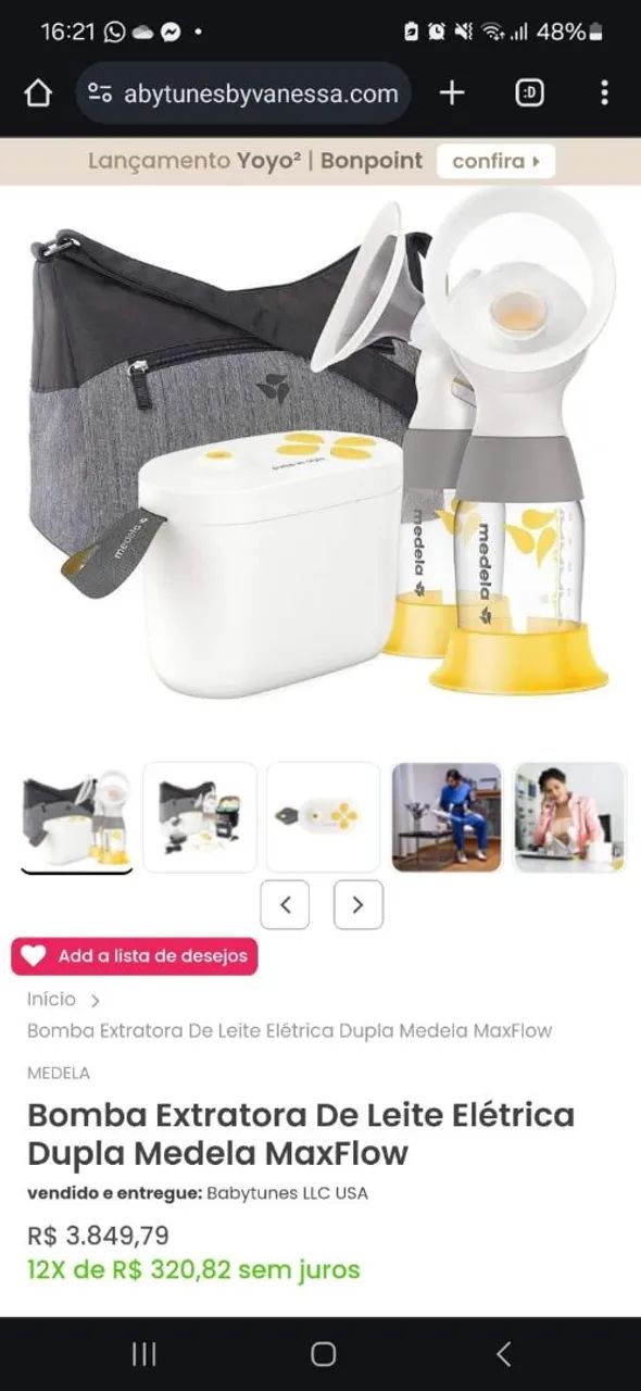 Extrator de Leite Medela - Foto 3