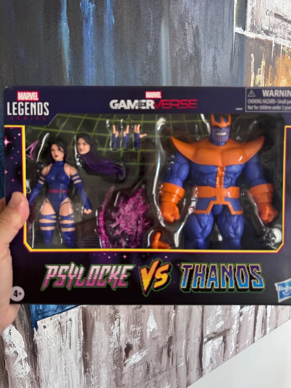 アメコミ MARVEL GAMERVERSE PSYLOCKE vs THANOS Marvel Legends Series Gamerverse, Psylocke vs. Thanos, figuras de