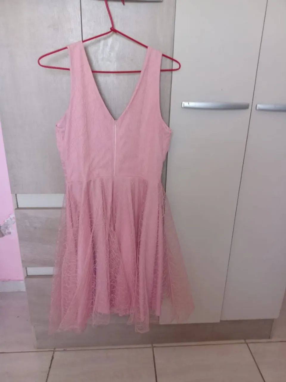Vestido Rosé Tamanho M - Foto 2