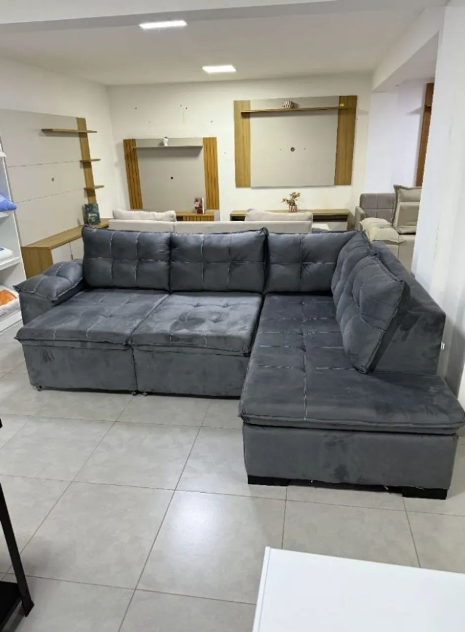 Sofa de Canto Taurus 2,73 m - Solar Estofados - Foto 3