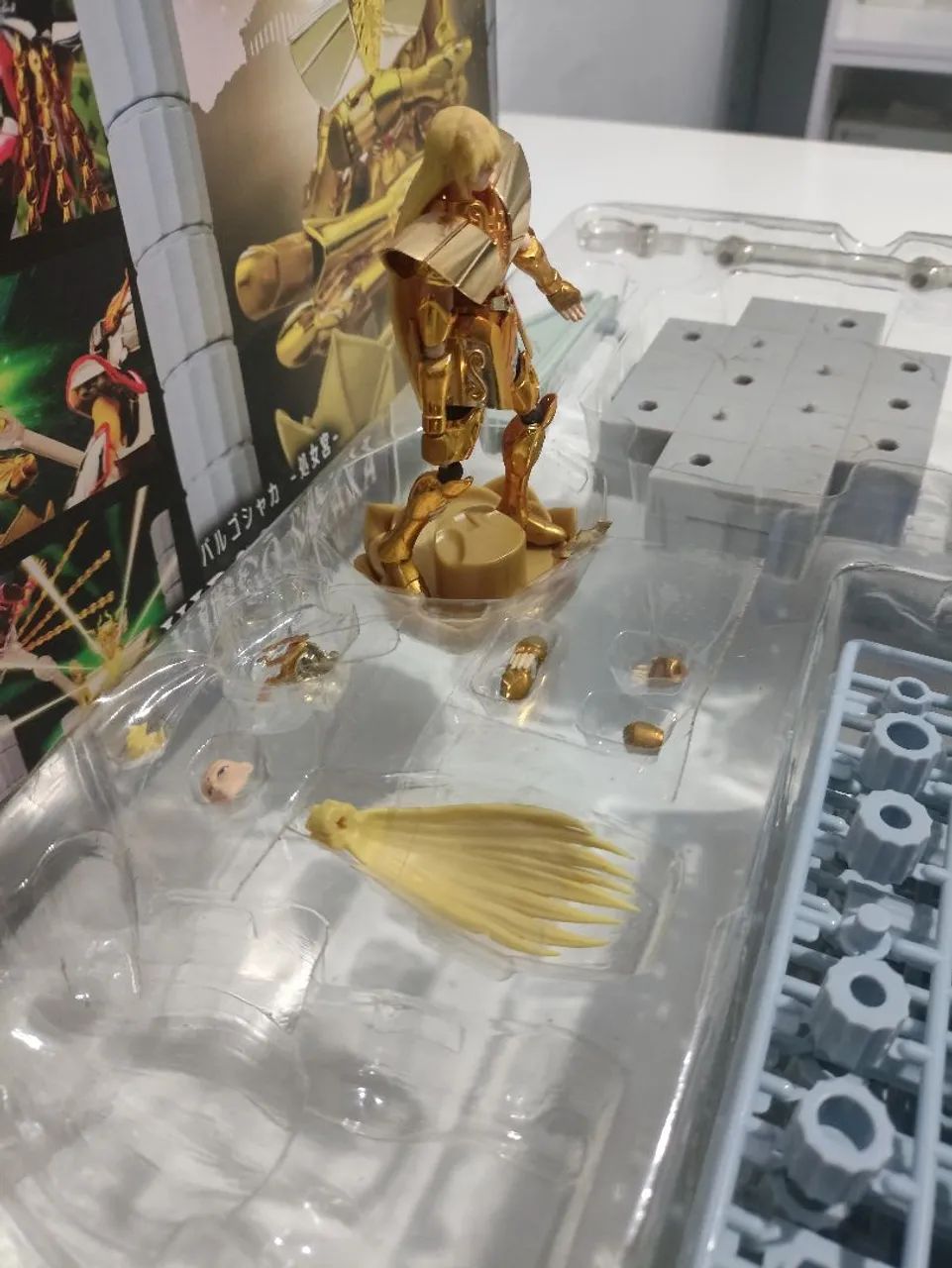Virgo Shaka - Action Figure Bandai Original Completo  - Foto 5