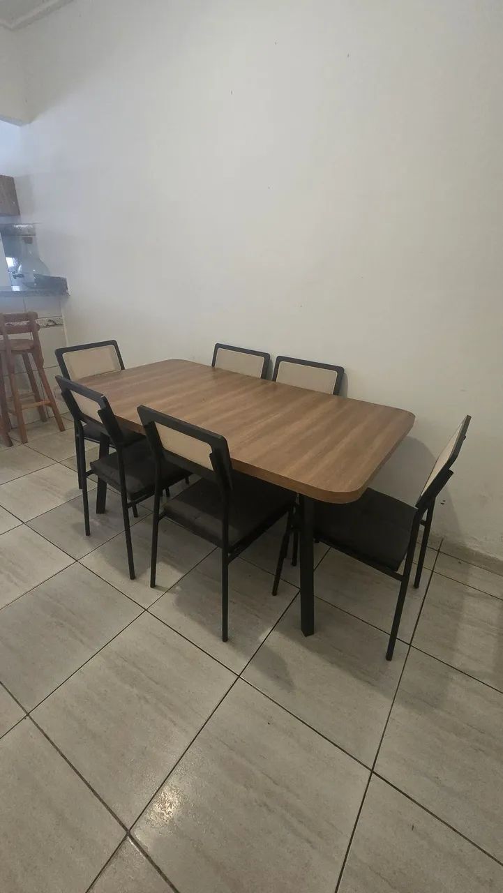 Mesa jantar 6 cadeira