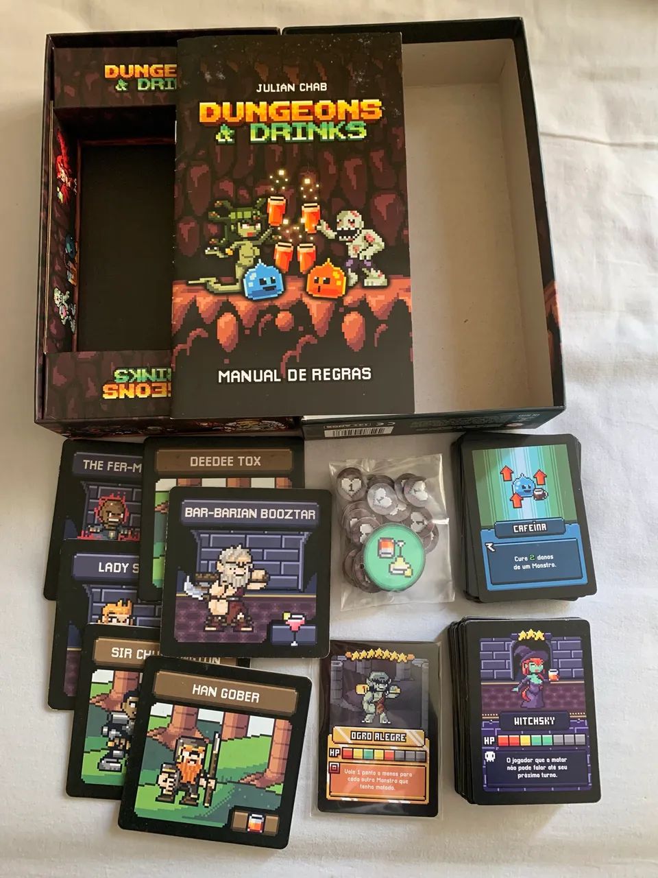 Dungeons e drinks - jogo tabuleiro/cartas - Foto 2