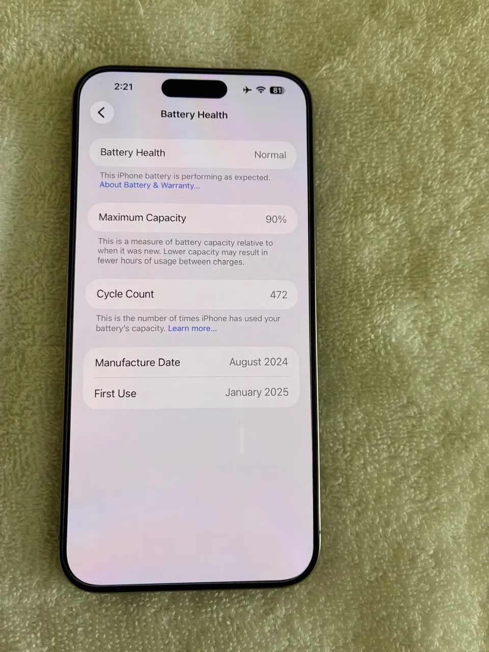 iPhone 15 Pro Max 256 semi novo