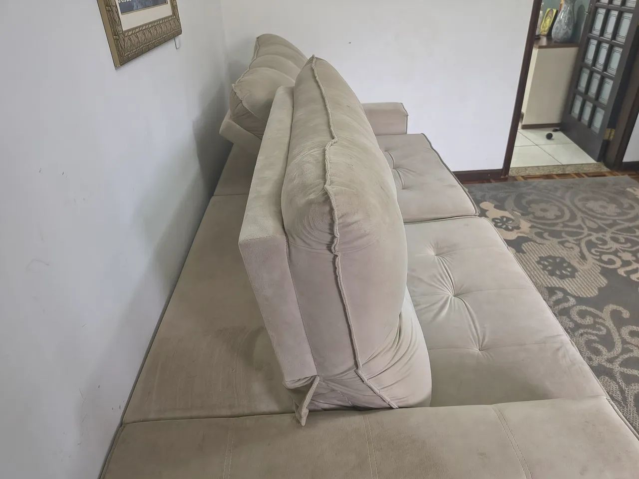 Sofá Retrátil em Suede
