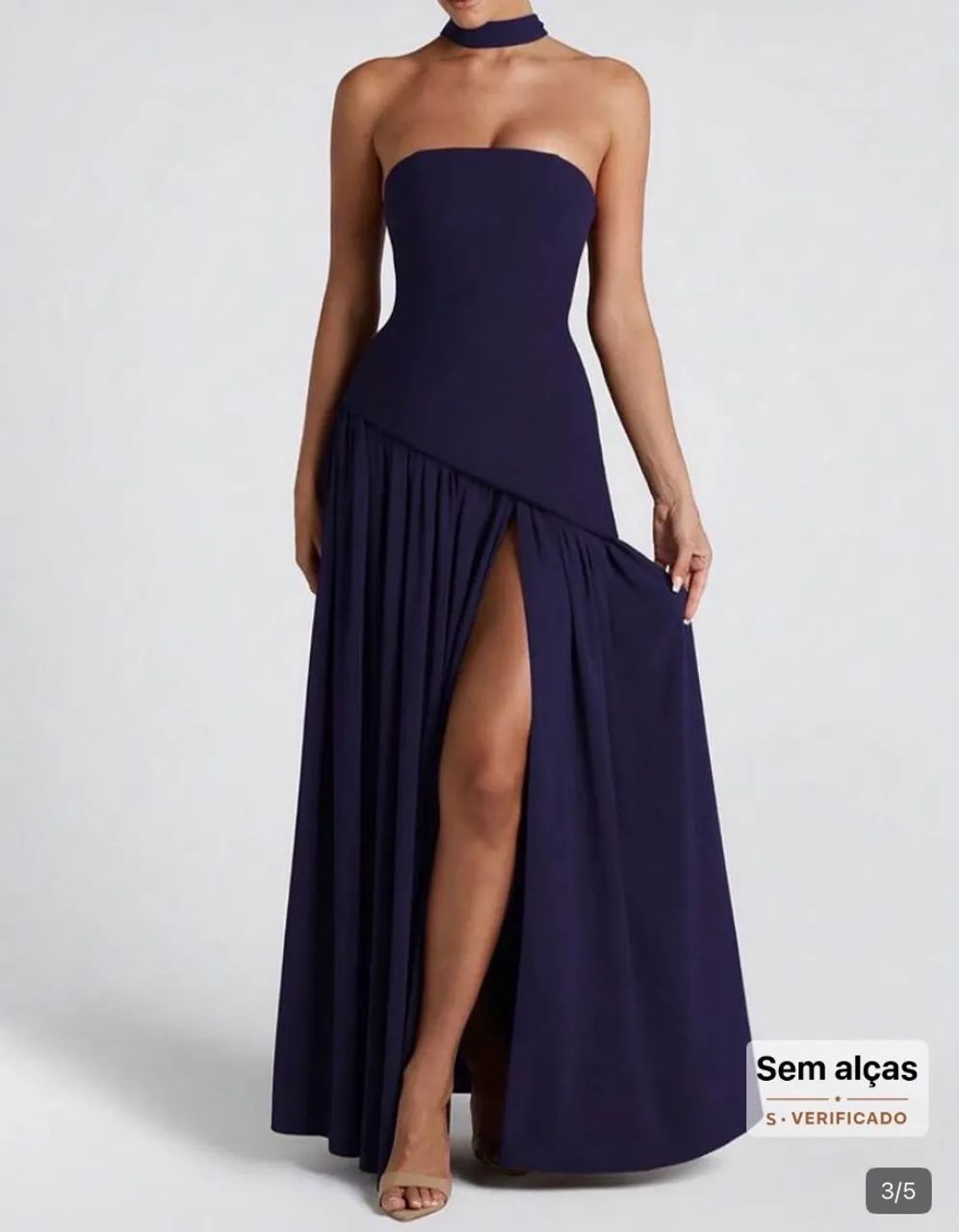 VESTIDO ELEGANTE COM ABERTURA  - Foto 2