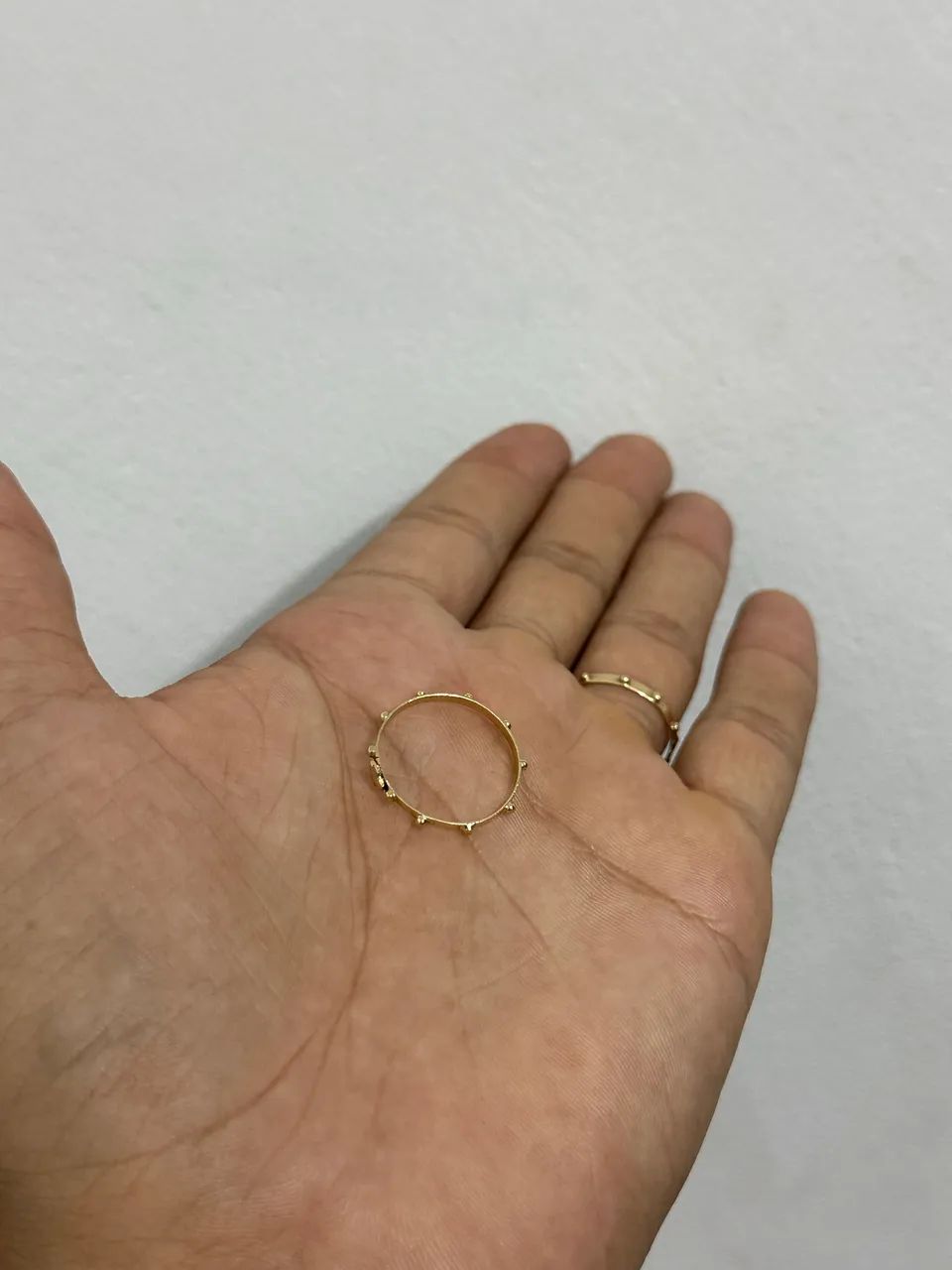 Vendo anel de ouro modelo terço 1G