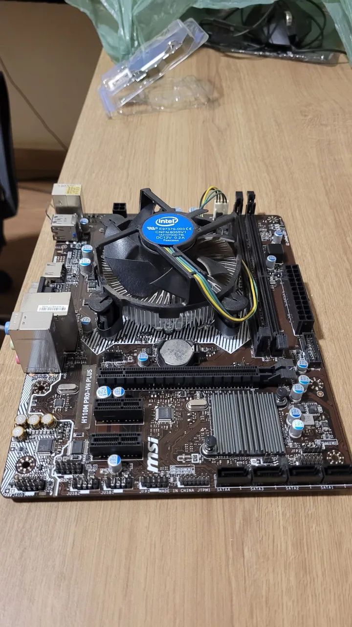 Kit pentium g4560 + placa mãe h110