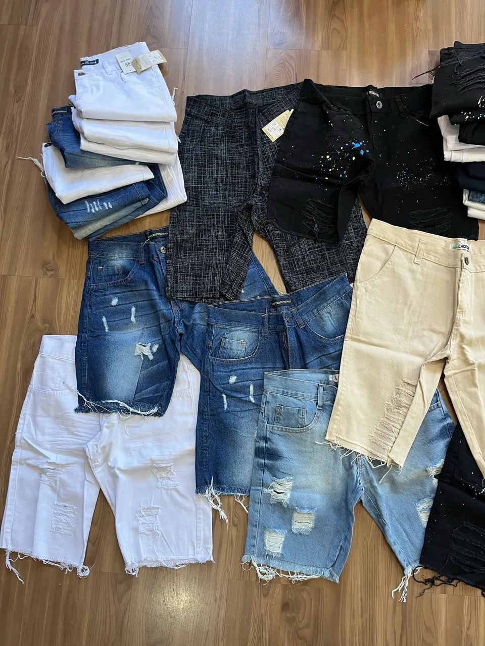 Lote bermudas jeans 16,66 unidade  - Foto 2