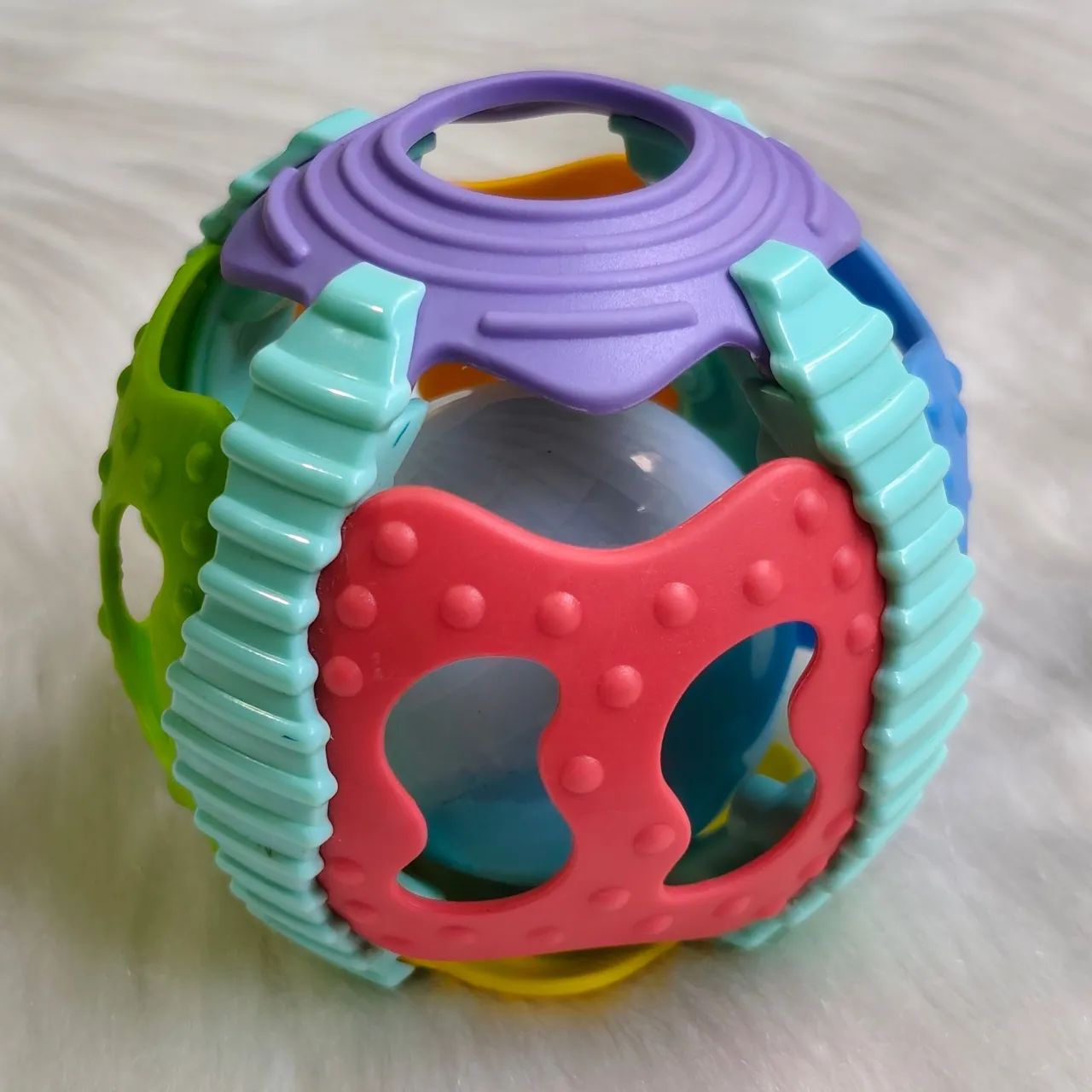 Brinquedo Bola Mordedor Com Som e Luz Buba  - Foto 5