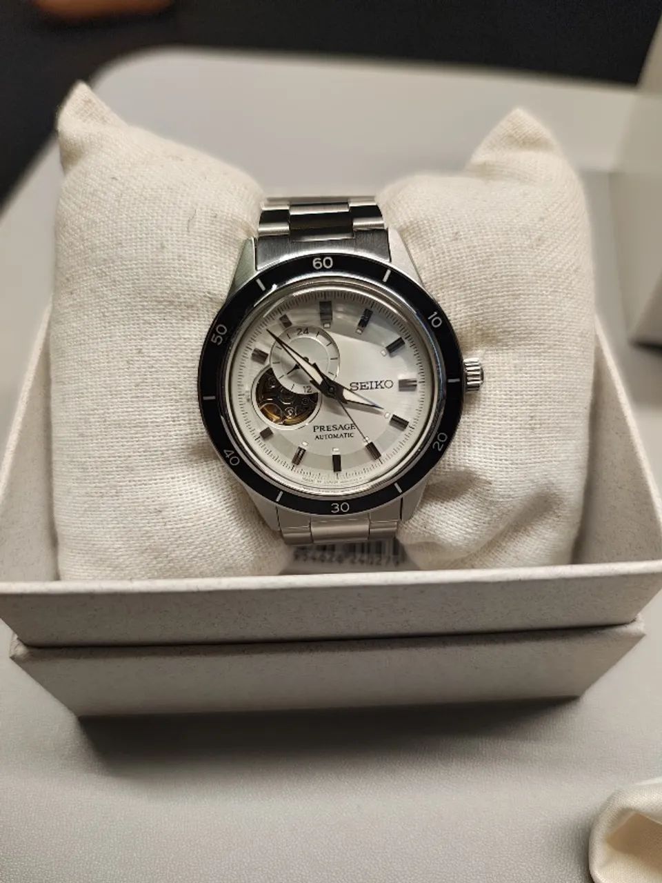? Seiko Presage Open Heart Automático Marfim SSA423 - Elegância e Sofisticação - Foto 3